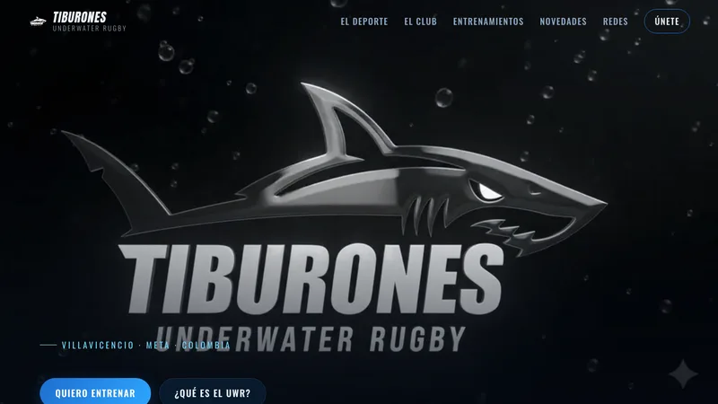 Tiburones Underwater Rugby — sitio web del club